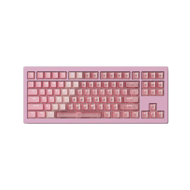 Akko 5087 V3 Tri-Mode RGB Hot-Swappable Magnetic Keyboard Gradient Hybrid Pink Transparent (AstroAim Switch) (018-052-03E-048-050)