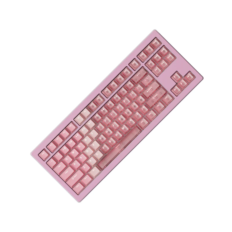 Akko 5087 V3 Tri-Mode RGB Hot-Swappable Magnetic Keyboard Gradient Hybrid Pink Transparent (AstroAim Switch) (018-052-03E-048-050)
