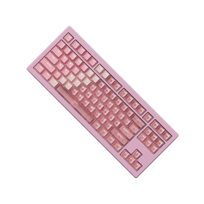 Akko 5087 V3 Tri-Mode RGB Hot-Swappable Magnetic Keyboard Gradient Hybrid Pink Transparent (AstroAim Switch) (018-052-03E-048-050)