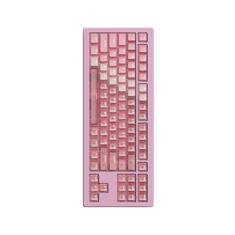 Akko 5087 V3 Tri-Mode RGB Hot-Swappable Magnetic Keyboard Gradient Hybrid Pink Transparent (AstroAim Switch) (018-052-03E-048-050)