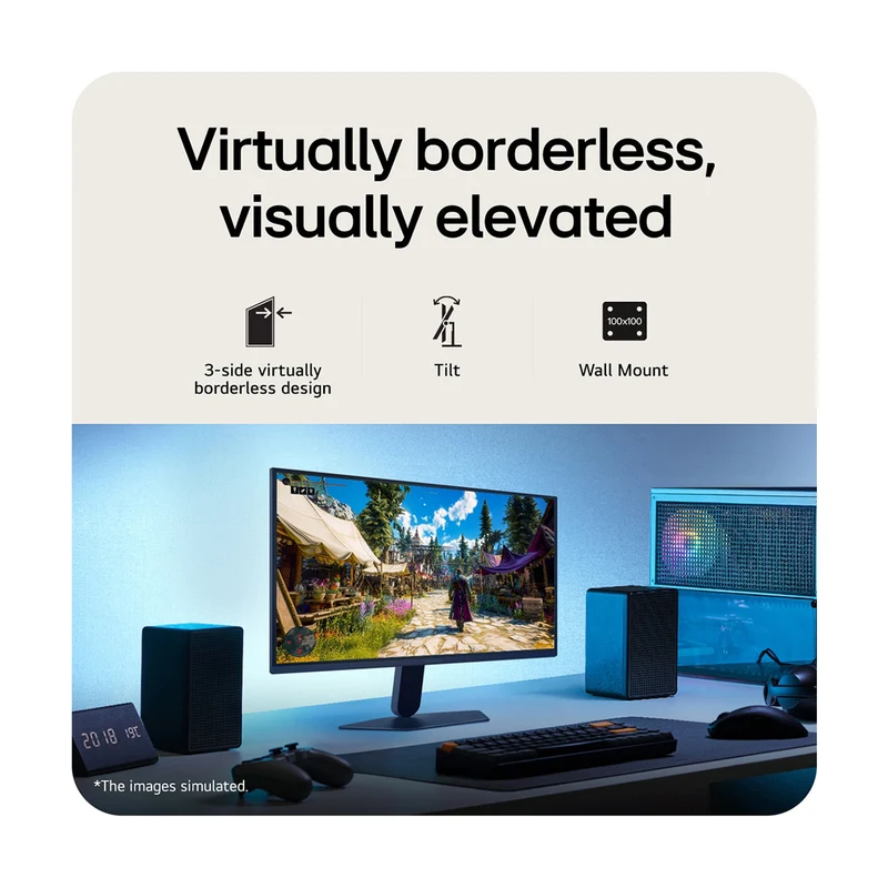LG UltraGear G5 25G523B-B 25" FHD (1920x1080) 200Hz 1ms GTG IPS Gaming Monitor with Tilt & Height Adjustment