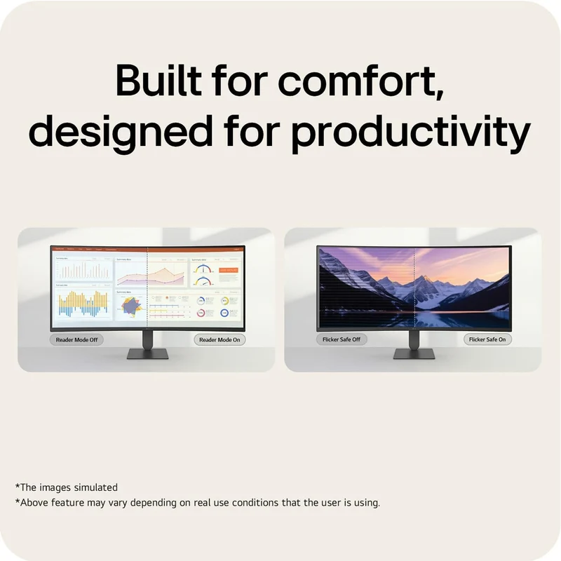 LG UltraWide 34U640B-B 34" WQHD (3440x1440) 144Hz 5ms GTG VA Curved Gaming Monitor with Tilt & Height Adjustment