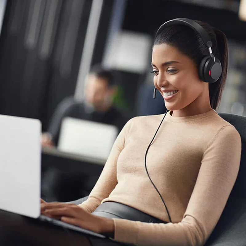 Jabra Evolve2 40 SE USB-C/A UC Stereo Wired Professional Headset (Black)