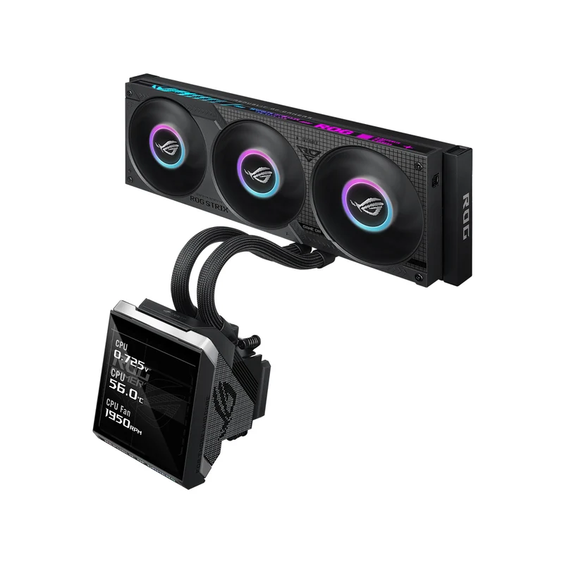 Asus ROG Strix SLC IV 360 ARGB LCD AIO Liquid CPU Cooler (Black)
