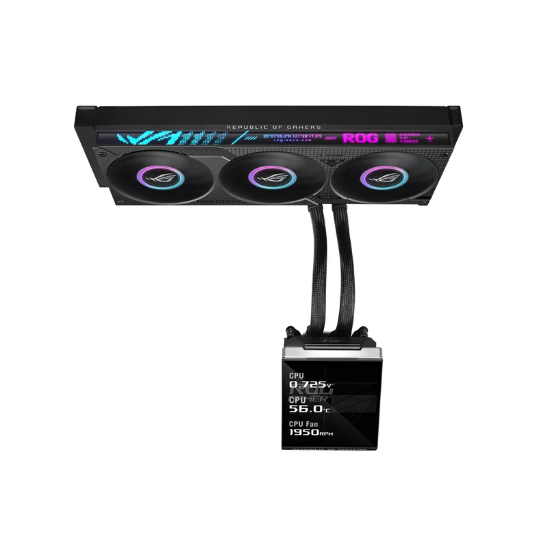 Asus ROG Strix SLC IV 360 ARGB LCD AIO Liquid CPU Cooler (Black)