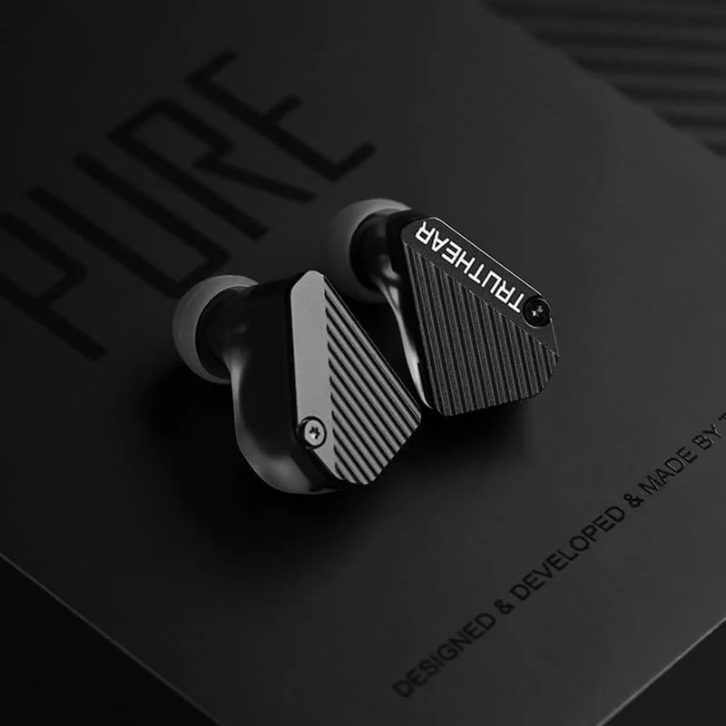 Truthear Pure 1DD + 3BA Hybrid In-Ear Monitor with Detachable Cable (Black)