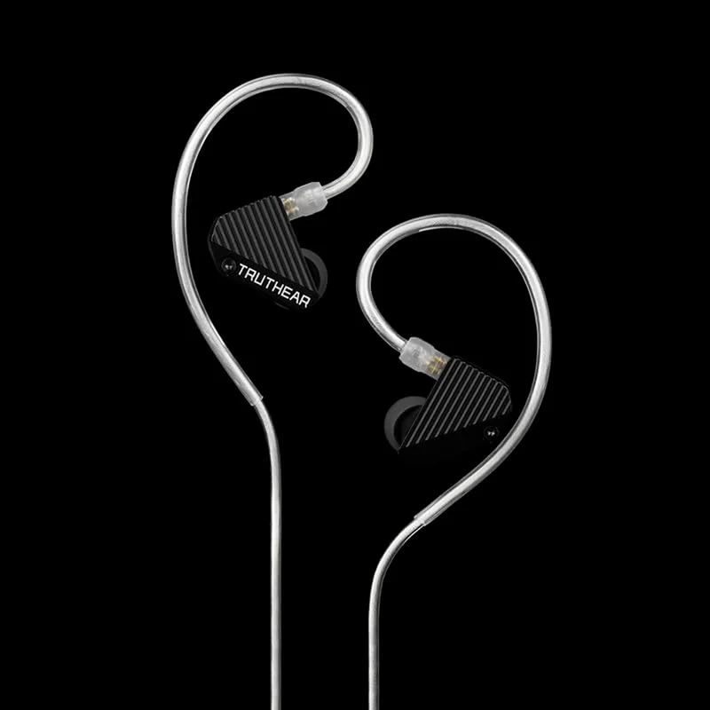 Truthear Pure 1DD + 3BA Hybrid In-Ear Monitor with Detachable Cable (Black)