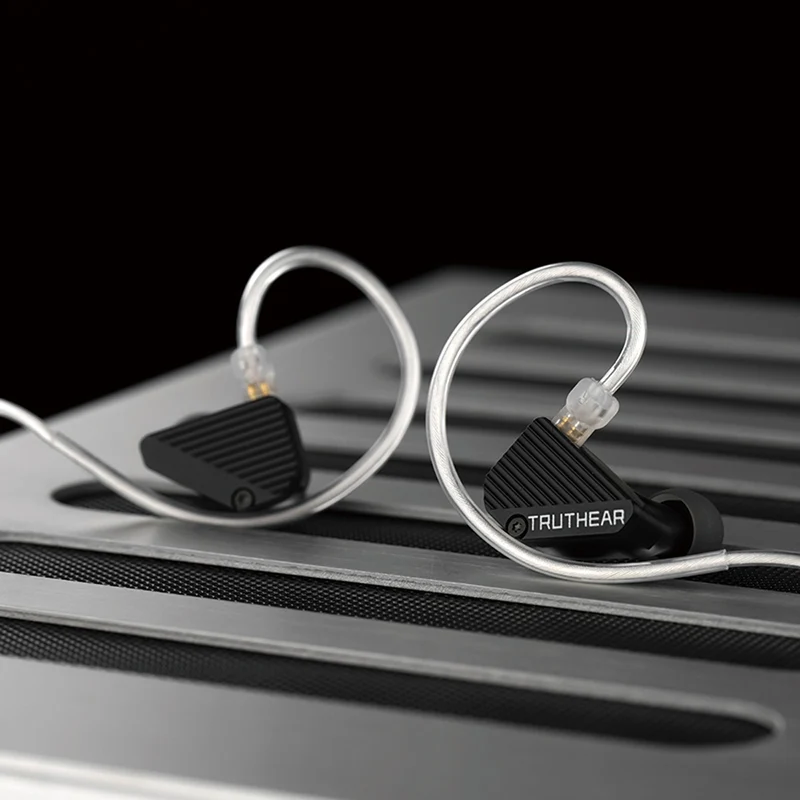 Truthear Pure 1DD + 3BA Hybrid In-Ear Monitor with Detachable Cable (Black)