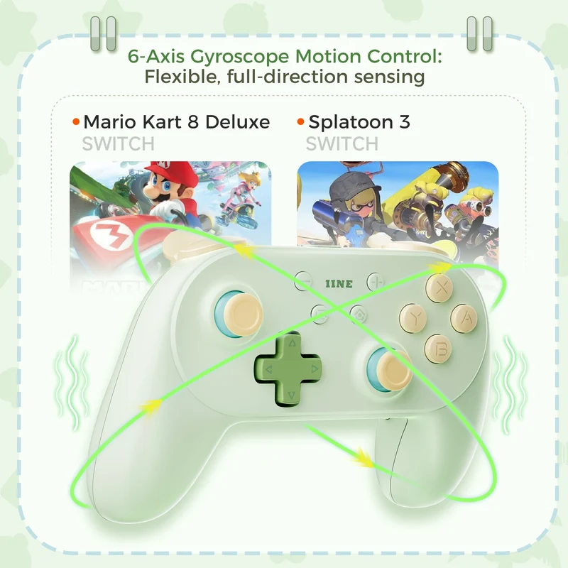 IINE Athena Wireless Controller for Nintendo Switch / Nintendo Switch 2 (Island of Dreams) (L1267)