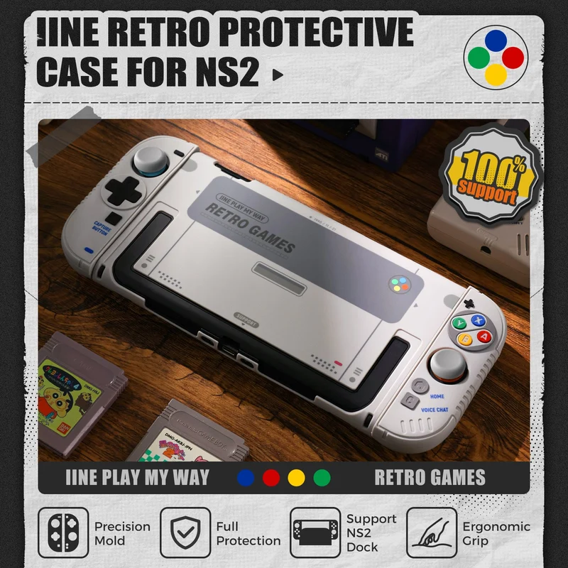 IINE Retro Protective Case Set for Nintendo Switch 2 (L1289)