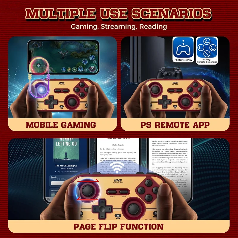 IINE Palm-Sized Retro Chronos Controller for Nintendo Switch / Nintendo Switch 2 (Red, Berry Choco, Mint Choco) (L1241, L1291, L1290)