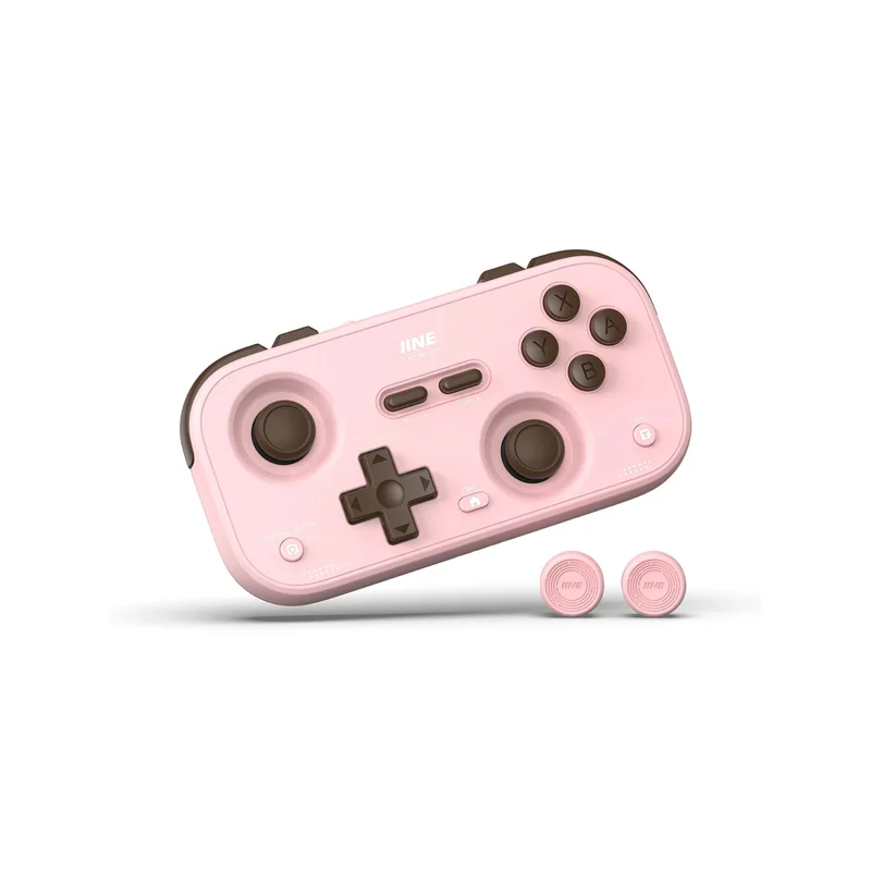 IINE Palm-Sized Retro Chronos Controller for Nintendo Switch / Nintendo Switch 2 (Red, Berry Choco, Mint Choco) (L1241, L1291, L1290)