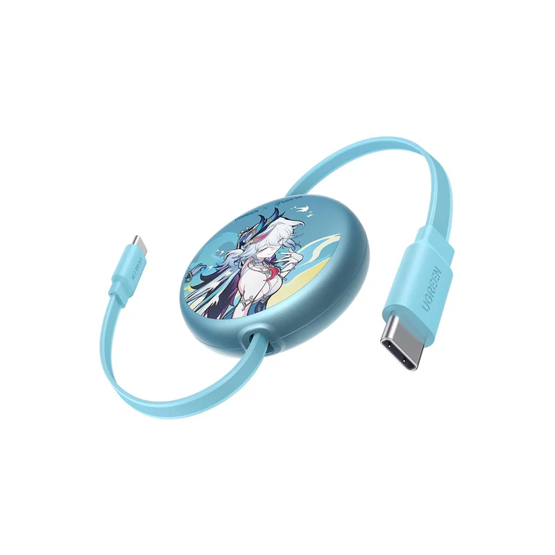 Ugreen x Honkai: Star Rail USB-C to USB-C 100W PD Fast Charging Retractable Cable - 1m (L531/65904SR)