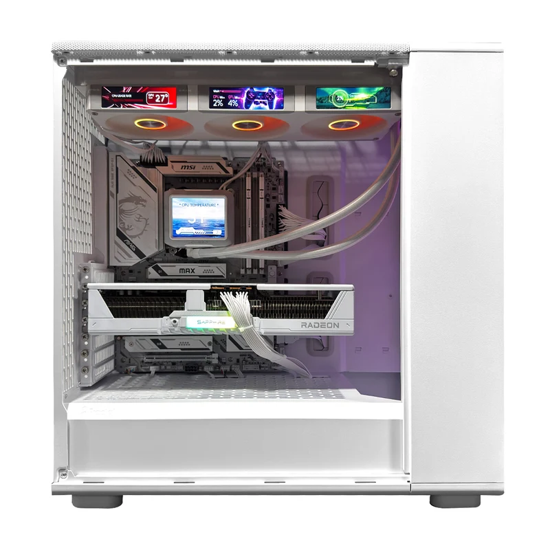 Ultra Epoch White Desktop Gaming PC | AMD Ryzen 7 9800X3D | 32GB (2x16GB) RAM | 2TB SSD | RX 9070 XT | Windows 11 Pro