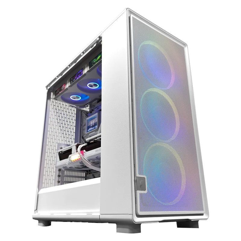 Ultra Epoch White Desktop Gaming PC | AMD Ryzen 7 9800X3D | 32GB (2x16GB) RAM | 2TB SSD | RX 9070 XT | Windows 11 Pro