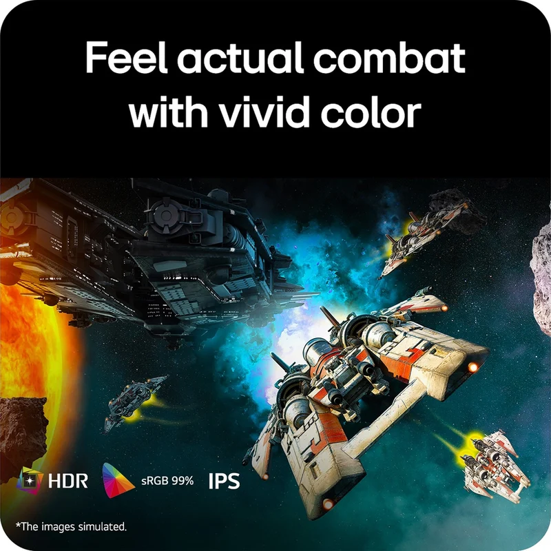 LG UltraGear G6 32G620B-B 32" QHD (2560x1440) 200Hz 1ms GTG IPS Gaming Monitor with Tilt/ Height/ Pivot/ Swivel Adjustment