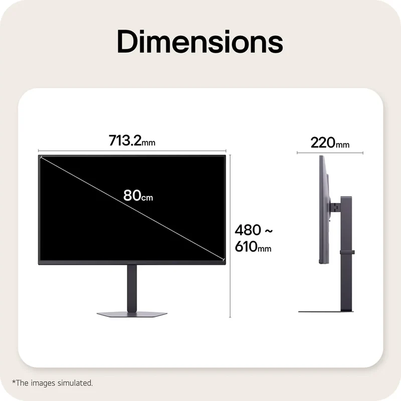 LG UltraGear G6 32G620B-B 32" QHD (2560x1440) 200Hz 1ms GTG IPS Gaming Monitor with Tilt/ Height/ Pivot/ Swivel Adjustment
