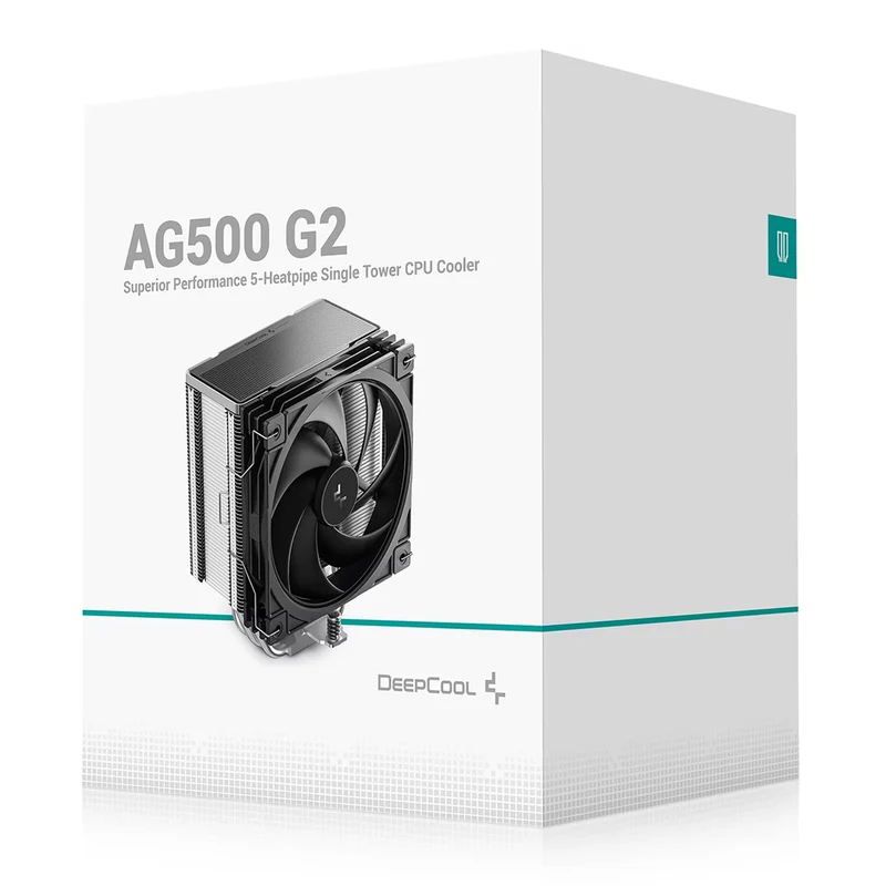 DeepCool AG500 G2 Superior Performance 5-Heatpipe Single Tower CPU Air Cooler (Black) (R-AG500-BKNPMG2-G)