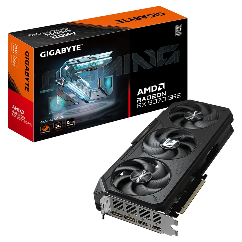 Gigabyte Radeon RX 9070 GRE 12GB GDDR6 OC Gaming Graphics Card