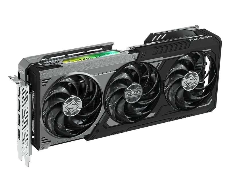 Asrock AMD Radeon RX 9070 GRE Steel Legend Dark 12GB OC GDDR6 Graphics Card
