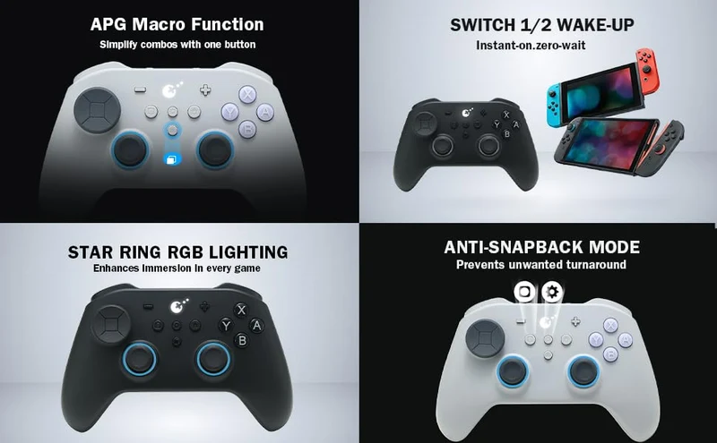 Gulikit TT Max Controller NS69 (Retro, Black)