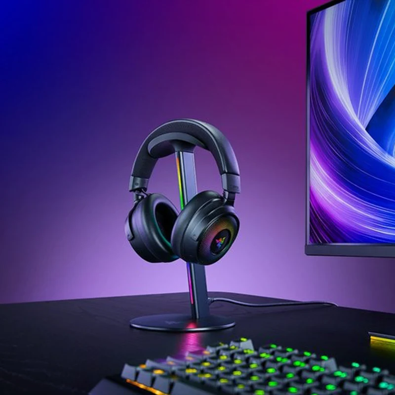 Razer Base Station V3 Chroma Smart RGB Headset Stand with USB Ports (Black)