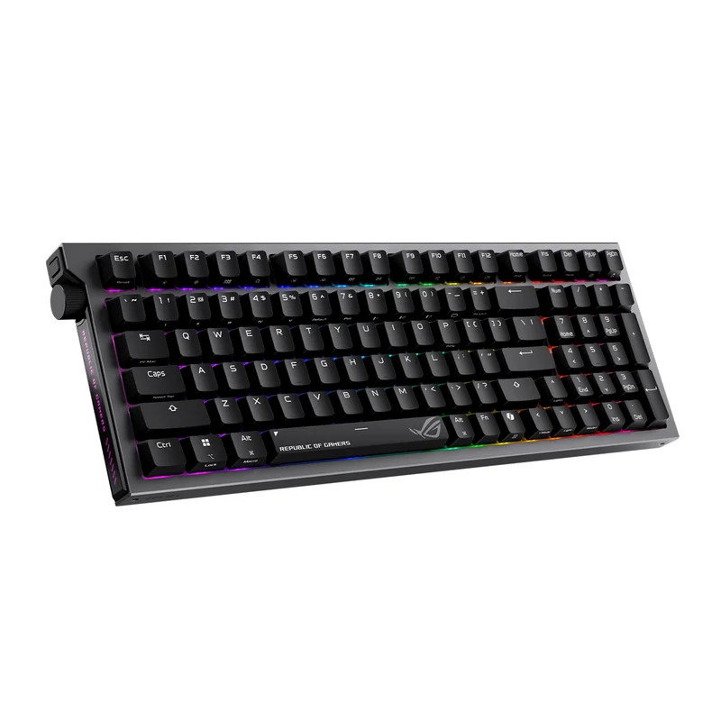 Asus ROG X903 Strix Morph 96% Tri-Mode Hot Swappable RGB Wireless Mechanical Gaming Keyboard (ROG NX Snow V2 Linear Switch, ROG NX Storm V2 Linear Switch) (Black)