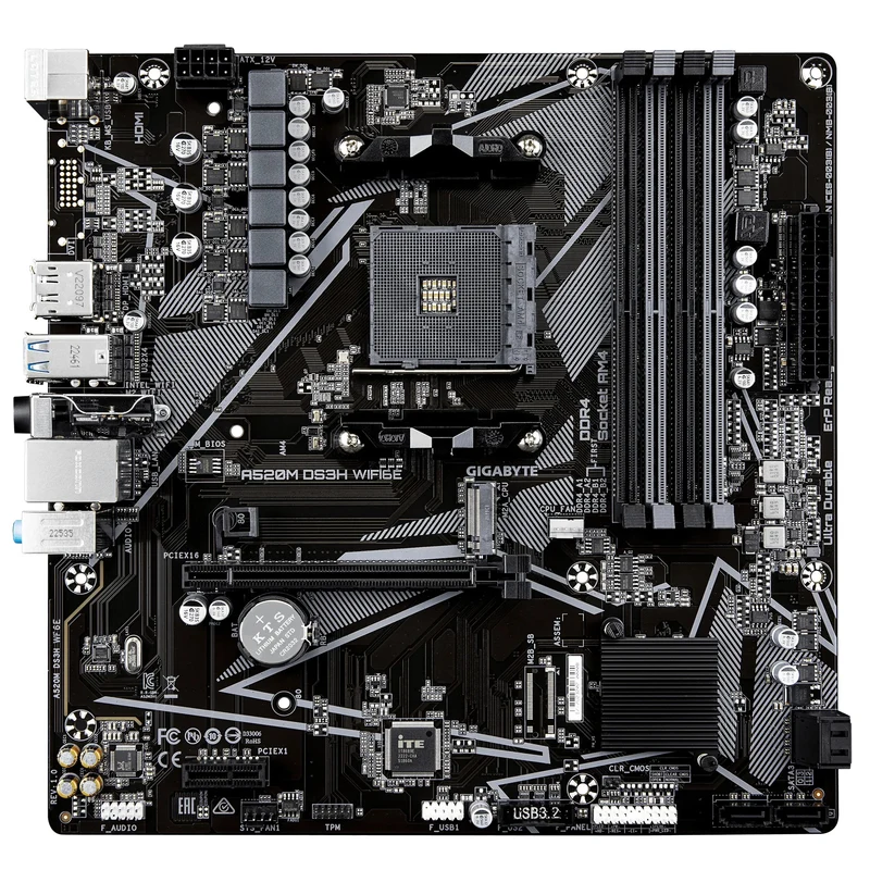 Gigabyte A520M DS3H WiFi6E DDR4 AMD UD Motherboard