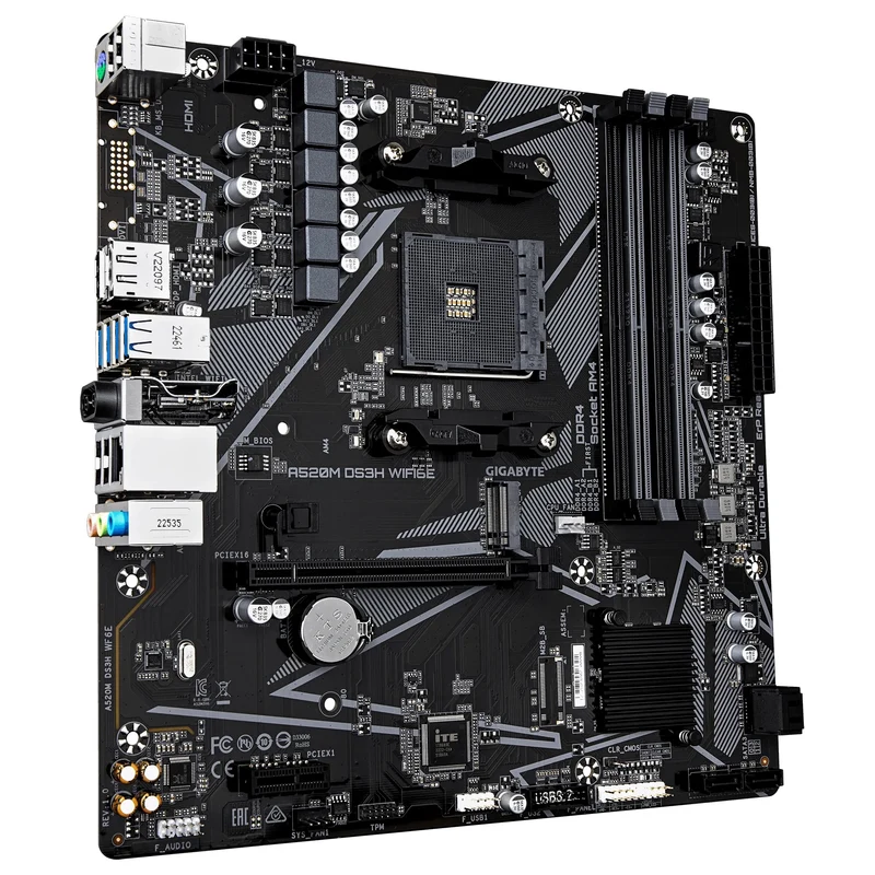 Gigabyte A520M DS3H WiFi6E DDR4 AMD UD Motherboard