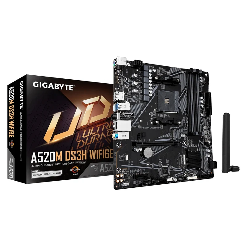 Gigabyte A520M DS3H WiFi6E DDR4 AMD UD Motherboard