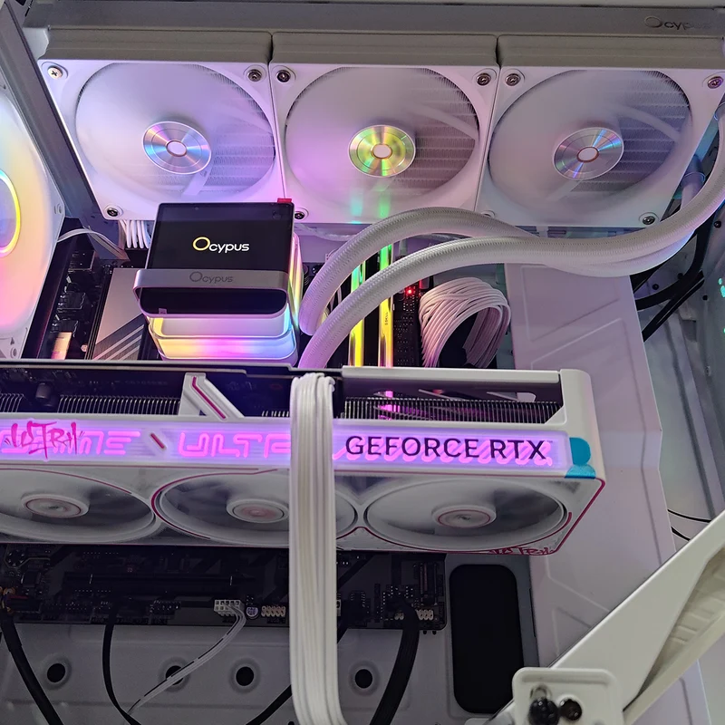 Optima Haf 500 White Desktop Gaming PC | AMD Ryzen 7 9700X | 32GB (2x16GB) RAM | 1TB SSD | RTX 5070 | Windows 11 Pro