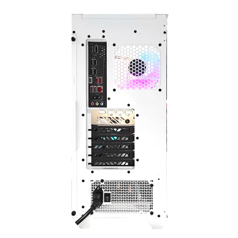 Optima Haf 500 White Desktop Gaming PC | AMD Ryzen 7 9700X | 32GB (2x16GB) RAM | 1TB SSD | RTX 5070 | Windows 11 Pro