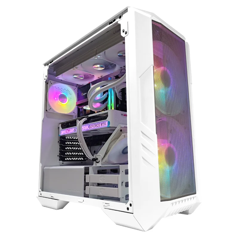 Optima Haf 500 White Desktop Gaming PC | AMD Ryzen 7 9700X | 32GB (2x16GB) RAM | 1TB SSD | RTX 5070 | Windows 11 Pro