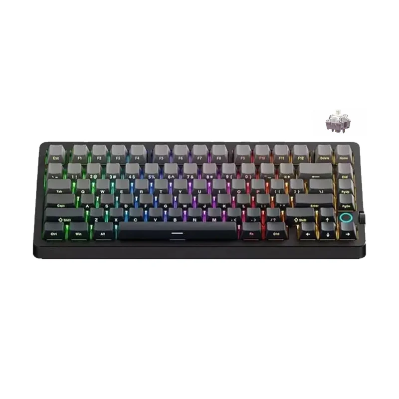MCHOSE G75 V2 RGB Tri-Mode Hot-Swappable Mechanical Keyboard (Shadow Gradient) (Quick Gold Switch V3)