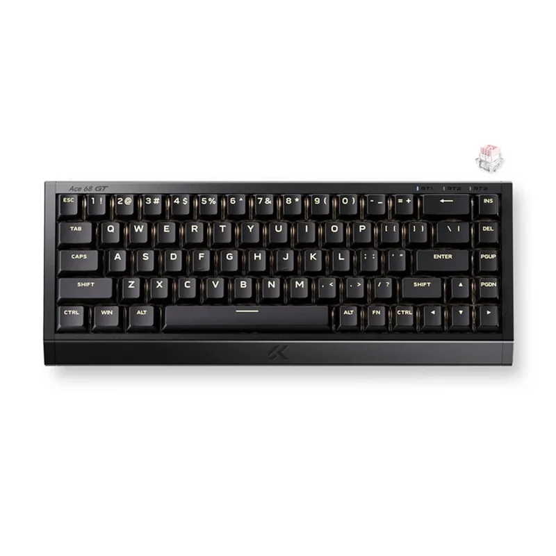 MCHOSE Ace 68 GT RGB Hot-Swappable Gaming Keyboard (Black Gold Powder) (Mount Tai Magnetic Switch)