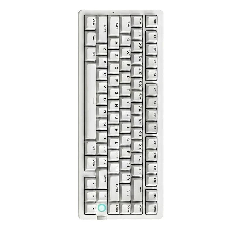 MCHOSE G75 V2 RGB Tri-Mode Hot-Swappable Mechanical Keyboard (Star Core White) (Quick Gold Switch V3)