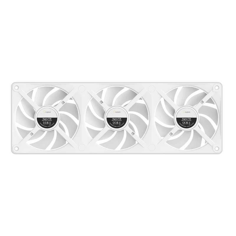 Ocypus Sigma F36 ARGB 360mm Integrated ARGB Suspended Illuminated Fan Hub (Black, White) (Sigma-F36-BK3AM00X-GL, Sigma-F36-WH3AM00X-GL)