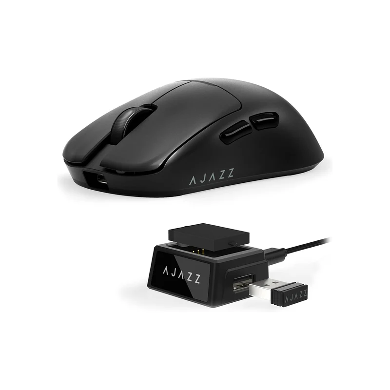 Nacodex x Ajazz AJ159 V2 Tri-Mode Gaming Mouse (Black, White)
