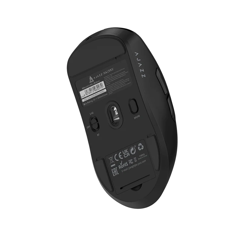 Nacodex x Ajazz AJ159 V2 Tri-Mode Gaming Mouse (Black, White)