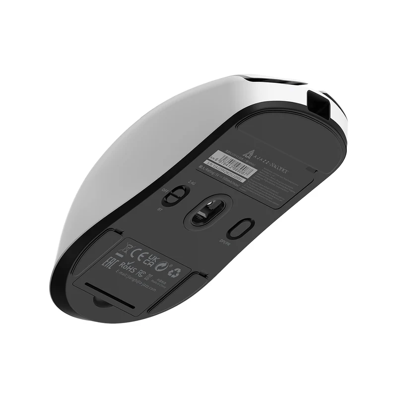 Nacodex x Ajazz AJ159 V2 Tri-Mode Gaming Mouse (Black, White)