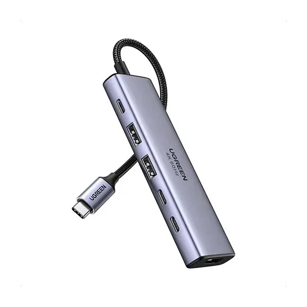 Ugreen USB-C to HDMI + 2xUSB 3.2 A + 2xUSB 3.2 C + PD Power Converter (6-in-1) Multifunction Adapter (CM511/35999)