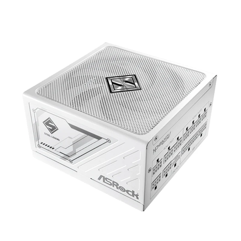 ASRock Steel Legend SL-1000GW 1000W 80+ Gold & Cybenetics Platinum ATX 3.1 PCIe 5.1 Full Modular Power Supply (White)