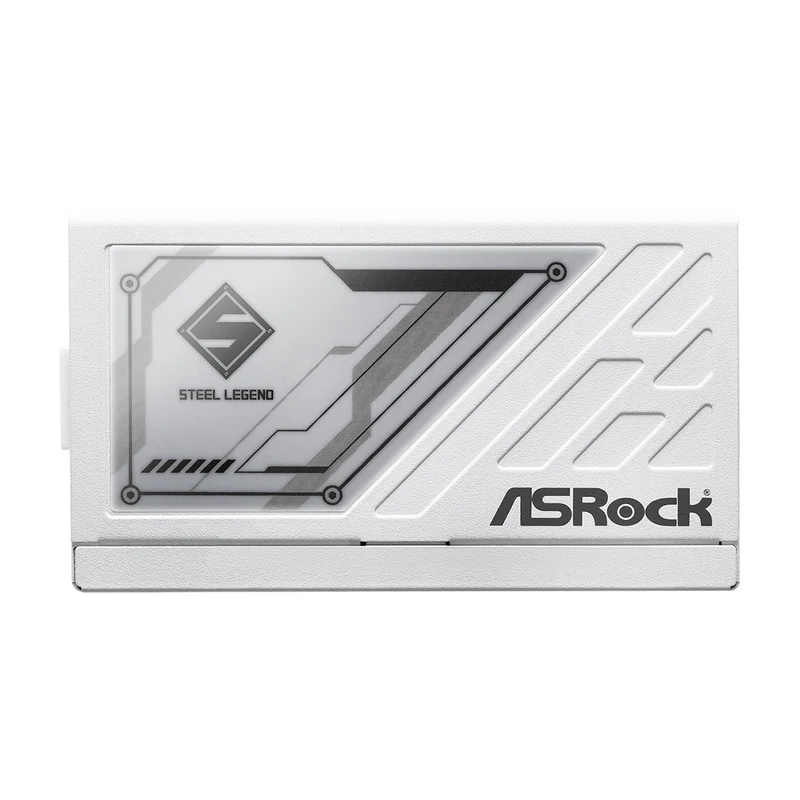 ASRock Steel Legend SL-1000GW 1000W 80+ Gold & Cybenetics Platinum ATX 3.1 PCIe 5.1 Full Modular Power Supply (White)