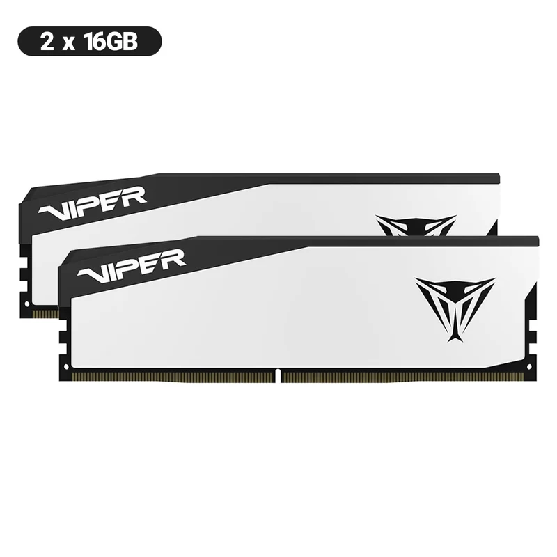 Patriot Viper Elite 5 32GB (2x16GB) DDR5 6000MT/s CL30 UDIMM Gaming Memory Kit (VEB532G6030KW)