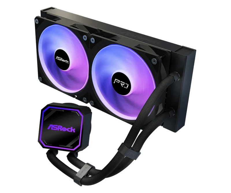 ASRock Pro 240 ARGB AIO Liquid Cooler (Black, White)
