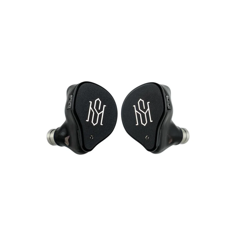 SIMGOT SuperMix 5 1BC + 1DD + 2BA + 1MP Hybrid In-Ear Monitor with 2Pin Bone Conduction Hi-Fi Earphone, Dual Hi-Fi & Gaming Tuning, Silver-Plated OCC Modular Cable (Black)