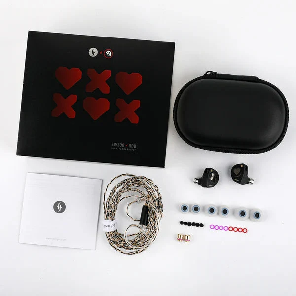 SIMGOT EW300 1DD + 1Planar + 1PZT Hybrid Driver In-Ear Monitor & Gaming Earbuds with Detachable Nozzles, Silver-Plated OFC Cable (Grey, HBB Edition, DSP Edition)