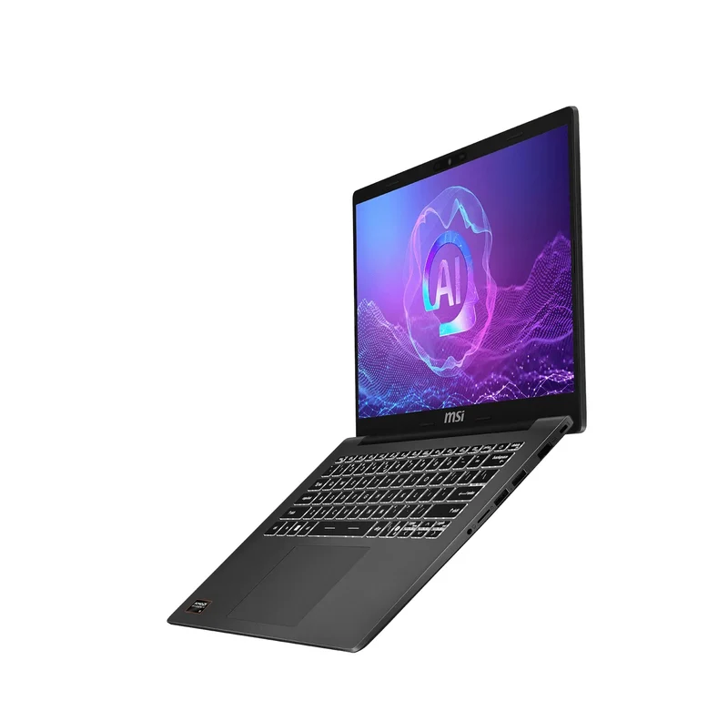 MSI Modern A14 AI+ F3HMG-035PHNN Laptop (Platinum Gray) | 14" FHD (1920x1080) IPS | Ryzen AI 5 330 | 8GB RAM | 512GB SSD | AMD Radeon Graphics | Windows 11 Home | MSI Essential Backpack