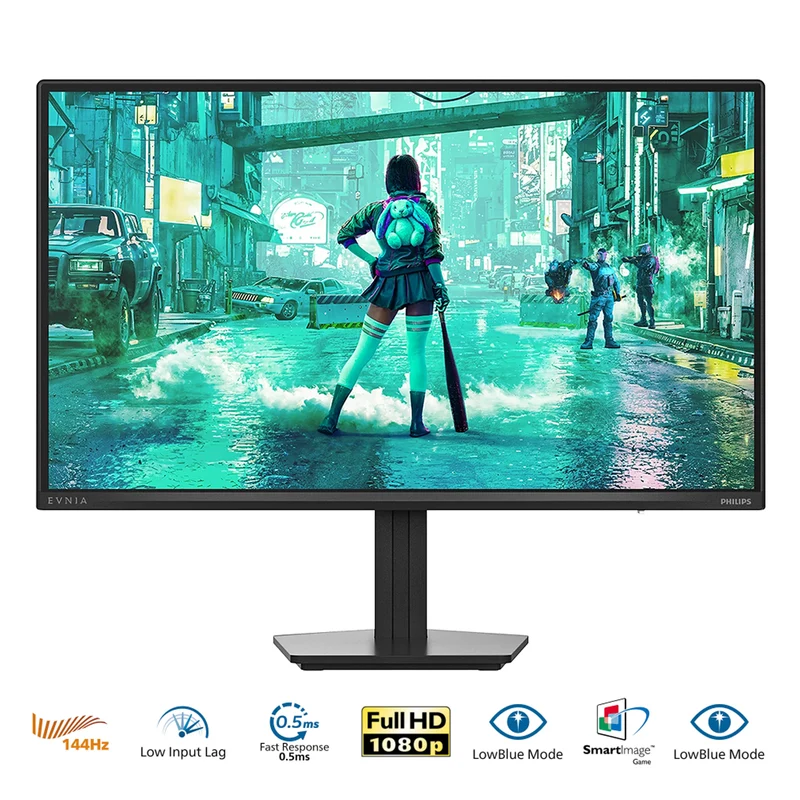 Philips Evnia 24M2N2100NF/71 23.8" FHD (1920x1080) 144Hz 0.5ms Smart MBR IPS Gaming Monitor with Tilt Adjustment (Charcoal)