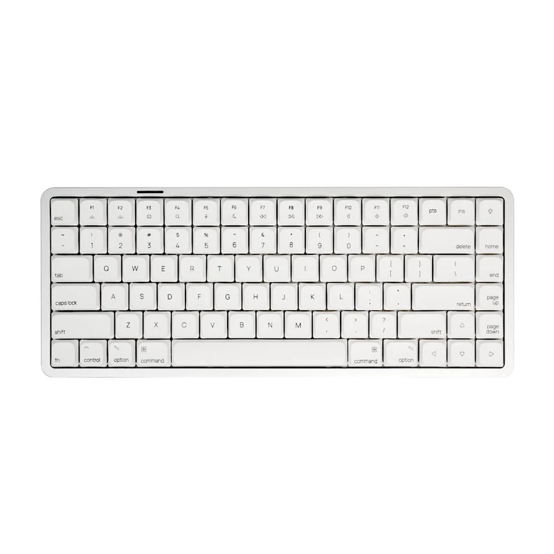 Akko Air 01 Low Profile Multi-Mode RGB Hot-Swappable Mechanical Keyboard (Cloudy White) (Kailh Cloud Switch, Kailh Drift Switch)